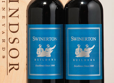Swinerton Builders wine label